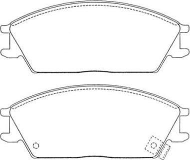 AISIN ASN-112W - Тормозные колодки, дисковые, комплект www.autospares.lv