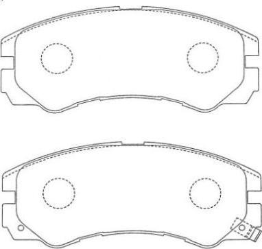 Aisin ASN-139 - Bremžu uzliku kompl., Disku bremzes www.autospares.lv