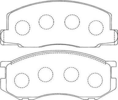 Aisin ASN-136 - Тормозные колодки, дисковые, комплект www.autospares.lv