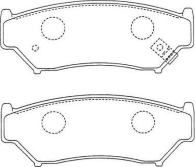 Aisin ASN-175 - Тормозные колодки, дисковые, комплект www.autospares.lv