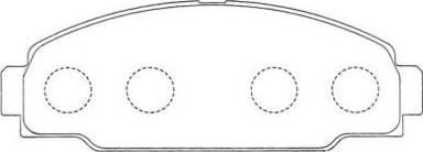 Aisin ASN-170 - Brake Pad Set, disc brake www.autospares.lv