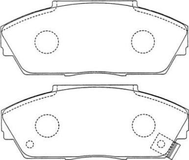 Aisin ASN-177 - Bremžu uzliku kompl., Disku bremzes www.autospares.lv