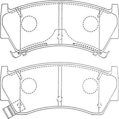 AISIN ASN-246 - Bremžu uzliku kompl., Disku bremzes autospares.lv