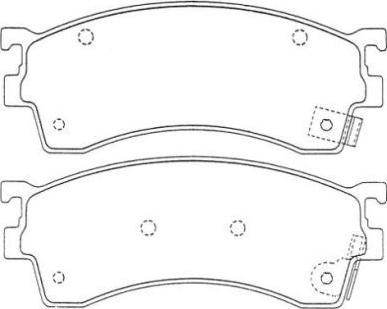 Aisin ASN-240 - Brake Pad Set, disc brake www.autospares.lv