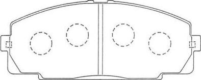 Aisin ASN-254 - Brake Pad Set, disc brake www.autospares.lv