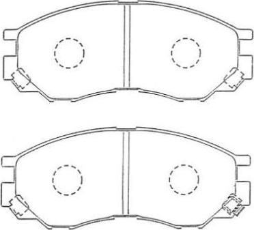 AISIN ASN-255 - Bremžu uzliku kompl., Disku bremzes www.autospares.lv