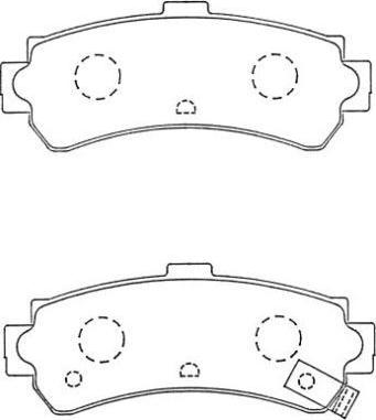 Aisin ASN-256 - Bremžu uzliku kompl., Disku bremzes www.autospares.lv