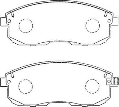 Aisin ASN-257 - Brake Pad Set, disc brake www.autospares.lv