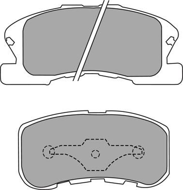 Aisin ASN-2094 - Bremžu uzliku kompl., Disku bremzes www.autospares.lv