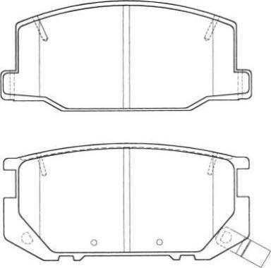 Aisin ASN-2042 - Brake Pad Set, disc brake www.autospares.lv