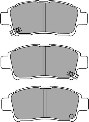 Aisin ASN-2051 - Bremžu uzliku kompl., Disku bremzes autospares.lv