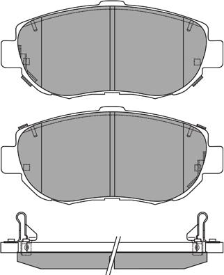 OEMparts GDB3235 - Тормозные колодки, дисковые, комплект www.autospares.lv