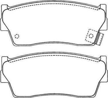 Aisin ASN-205 - Тормозные колодки, дисковые, комплект www.autospares.lv