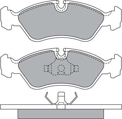 Aisin ASN-2066 - Bremžu uzliku kompl., Disku bremzes www.autospares.lv