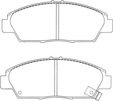 Aisin ASN-2028 - Bremžu uzliku kompl., Disku bremzes autospares.lv