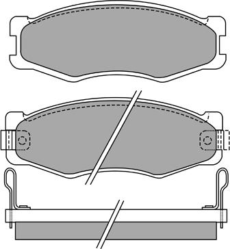 Aisin ASN-2076 - Bremžu uzliku kompl., Disku bremzes www.autospares.lv