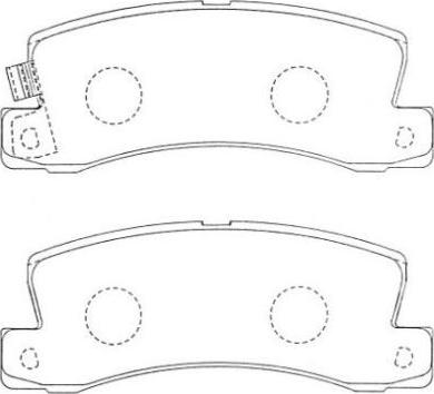 AISIN ASN-207F - Bremžu uzliku kompl., Disku bremzes www.autospares.lv