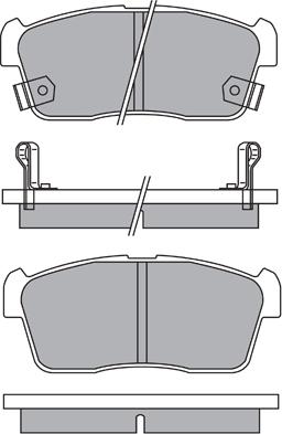 Aisin ASN-2155 - Bremžu uzliku kompl., Disku bremzes www.autospares.lv