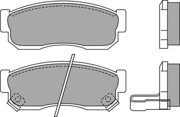 Aisin ASN-2157 - Bremžu uzliku kompl., Disku bremzes www.autospares.lv