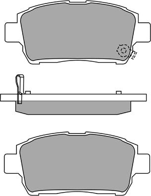 Aisin ASN-2101 - Bremžu uzliku kompl., Disku bremzes autospares.lv