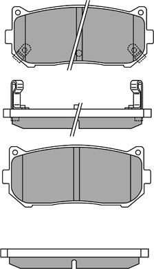 AISIN ASN-2177 - Тормозные колодки, дисковые, комплект www.autospares.lv