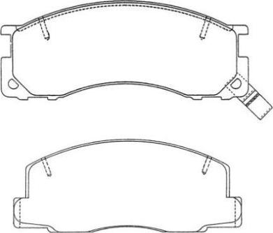 Aisin ASN-234 - Brake Pad Set, disc brake www.autospares.lv