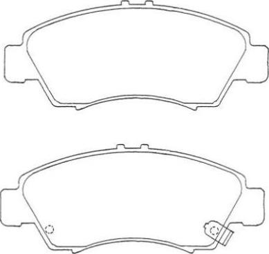 Aisin ASN-235 - Тормозные колодки, дисковые, комплект www.autospares.lv