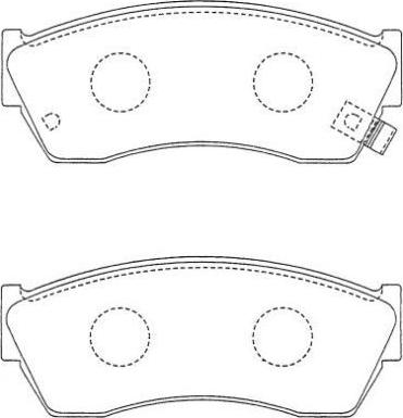 Aisin ASN-238 - Brake Pad Set, disc brake www.autospares.lv