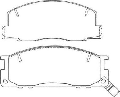 Aisin ASN-225W - Brake Pad Set, disc brake www.autospares.lv