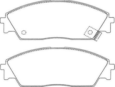 Aisin ASN-226 - Bremžu uzliku kompl., Disku bremzes autospares.lv