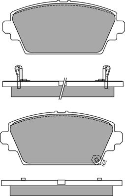 Aisin ASN-2204 - Bremžu uzliku kompl., Disku bremzes www.autospares.lv