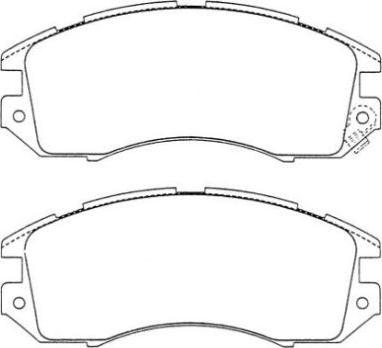 Aisin ASN-228 - Brake Pad Set, disc brake www.autospares.lv