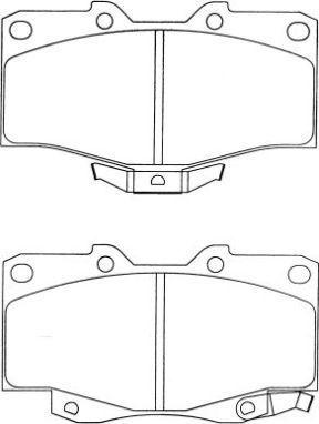 AISIN ASN-274 - Тормозные колодки, дисковые, комплект www.autospares.lv