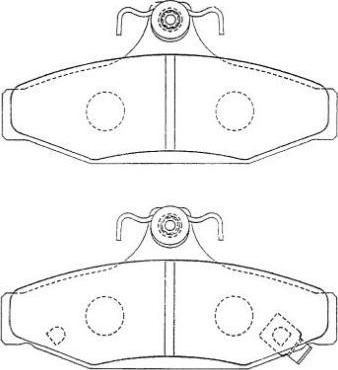 AISIN ASN-270 - Bremžu uzliku kompl., Disku bremzes www.autospares.lv