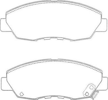 Aisin ASN-271 - Тормозные колодки, дисковые, комплект www.autospares.lv