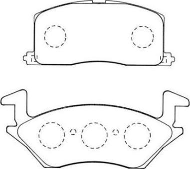 Aisin ASN-272 - Brake Pad Set, disc brake www.autospares.lv