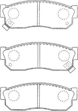 Aisin B1N009 - Bremžu uzliku kompl., Disku bremzes www.autospares.lv