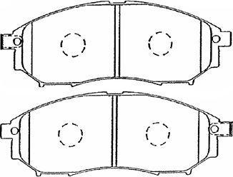 Aisin B1N036 - Brake Pad Set, disc brake www.autospares.lv