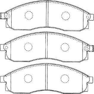 Aisin B1N023 - Тормозные колодки, дисковые, комплект www.autospares.lv