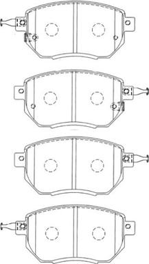 Aisin B1N079 - Bremžu uzliku kompl., Disku bremzes www.autospares.lv