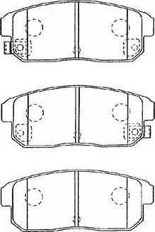 Aisin B2N040 - Bremžu uzliku kompl., Disku bremzes www.autospares.lv