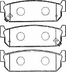 Aisin B2N057 - Bremžu uzliku kompl., Disku bremzes www.autospares.lv