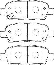 Aisin B2N064 - Bremžu uzliku kompl., Disku bremzes www.autospares.lv