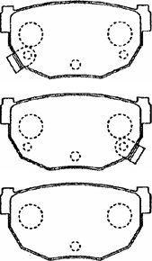 Aisin B2N016 - Тормозные колодки, дисковые, комплект www.autospares.lv