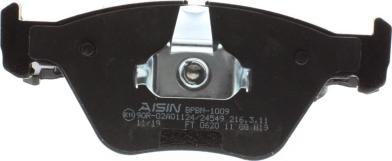 AISIN BPBM-1009 - Bremžu uzliku kompl., Disku bremzes autospares.lv