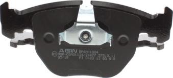 AISIN BPBM-1004 - Bremžu uzliku kompl., Disku bremzes www.autospares.lv