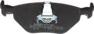 AISIN BPBM-2002 - Bremžu uzliku kompl., Disku bremzes www.autospares.lv