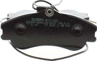 AISIN BPCI-1003 - Bremžu uzliku kompl., Disku bremzes www.autospares.lv