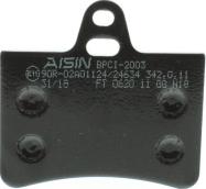 AISIN BPCI-2003 - Тормозные колодки, дисковые, комплект www.autospares.lv