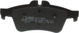 AISIN BPCI-2002 - Bremžu uzliku kompl., Disku bremzes www.autospares.lv